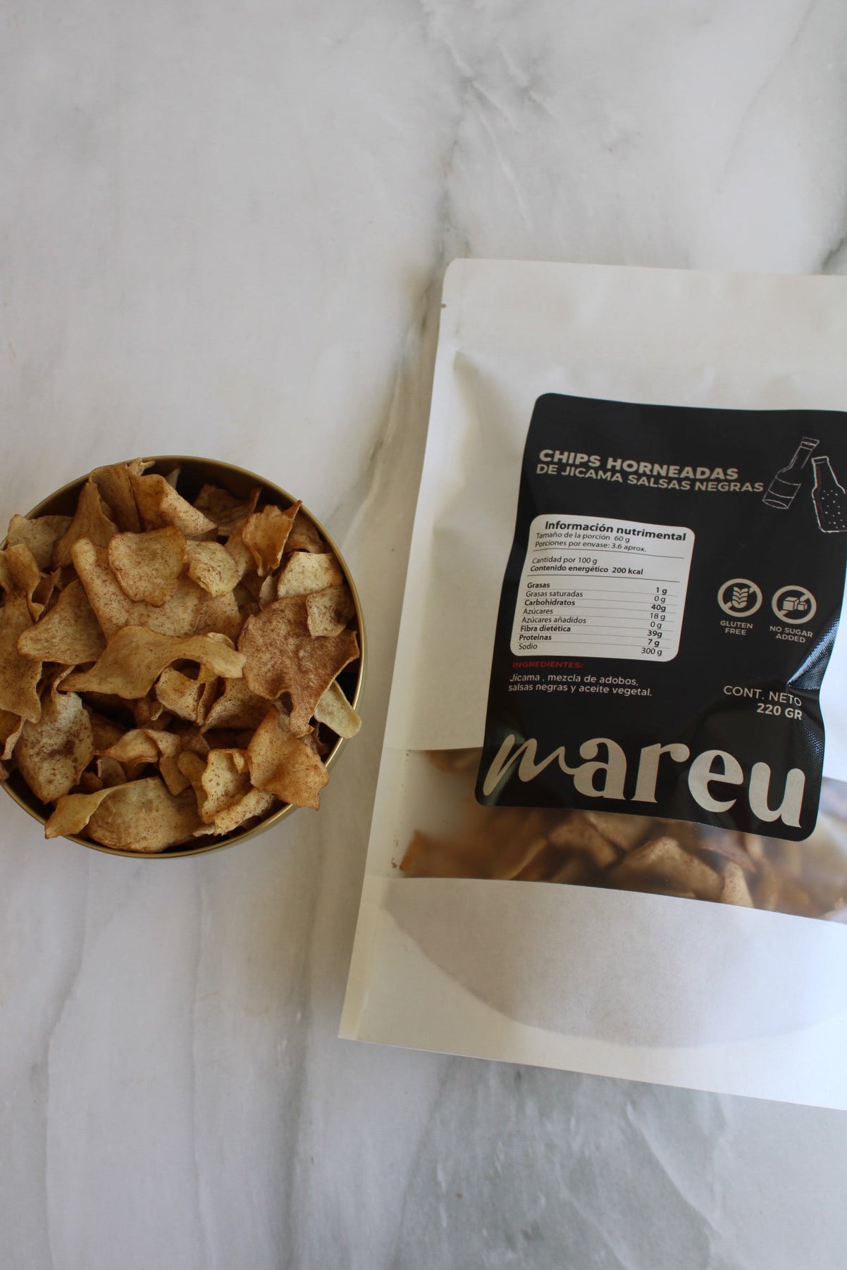 Chips Jicama Salsas Negras